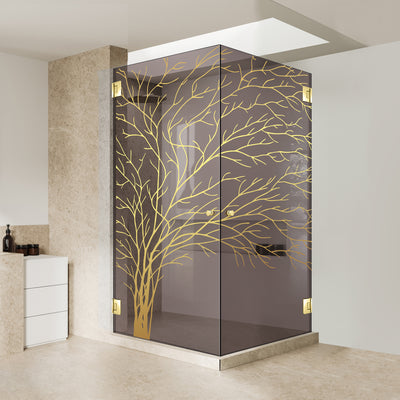 Cabina dus cu usa batanta #Bronz