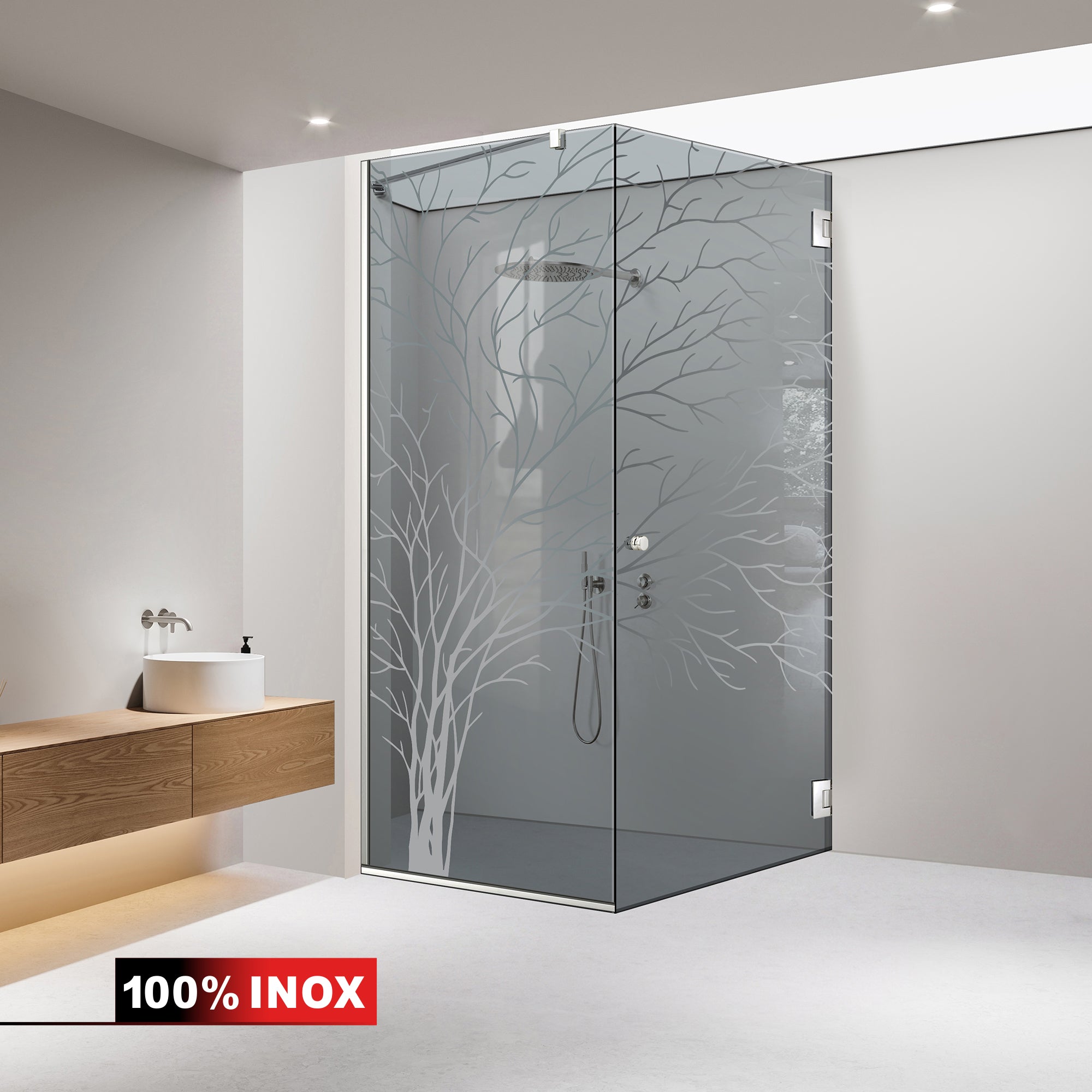 Cabina dus cu usa batanta #Gri