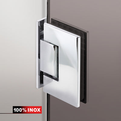 Cabine de douche avec porte battante #Bronze