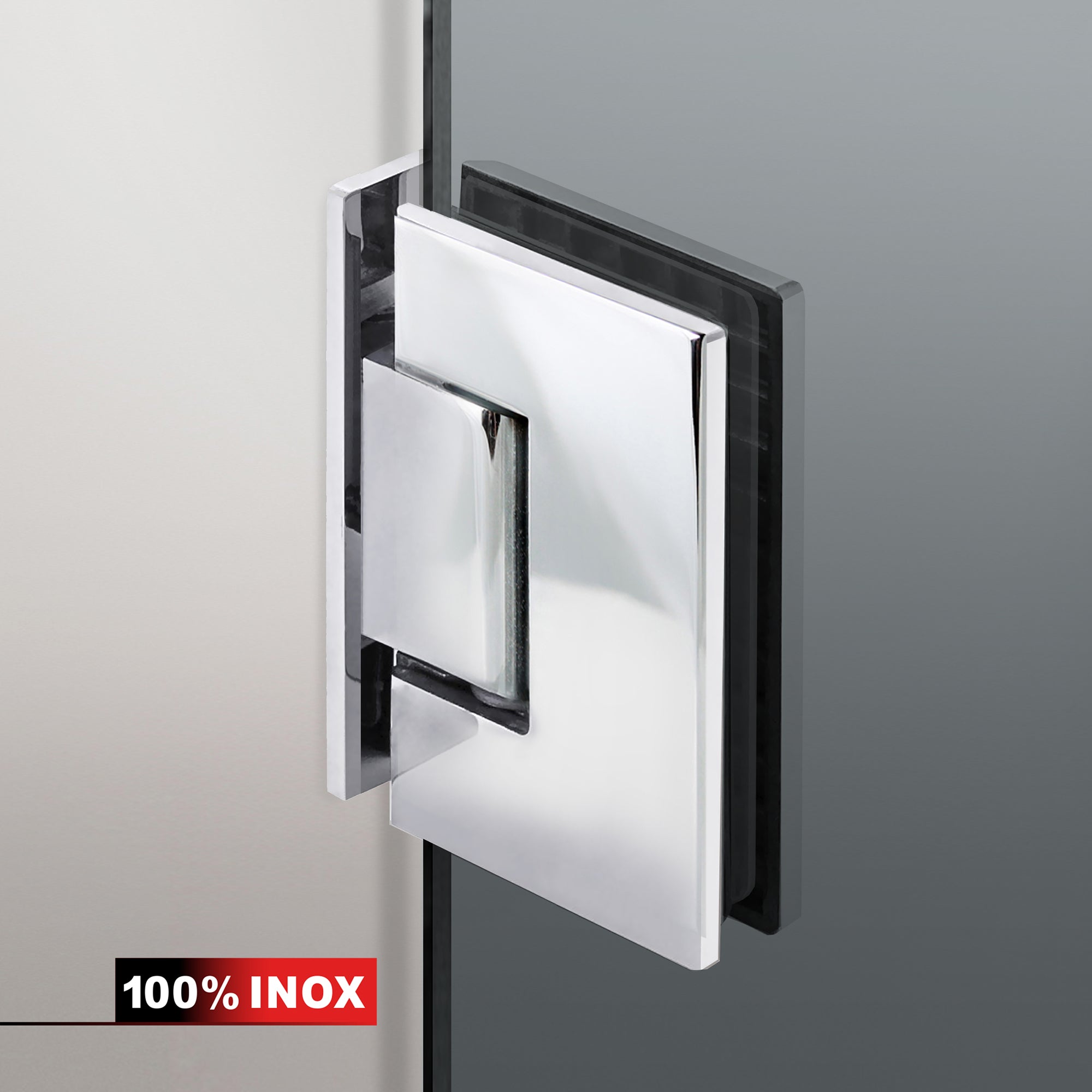 Cabine de douche avec porte battante #Gris