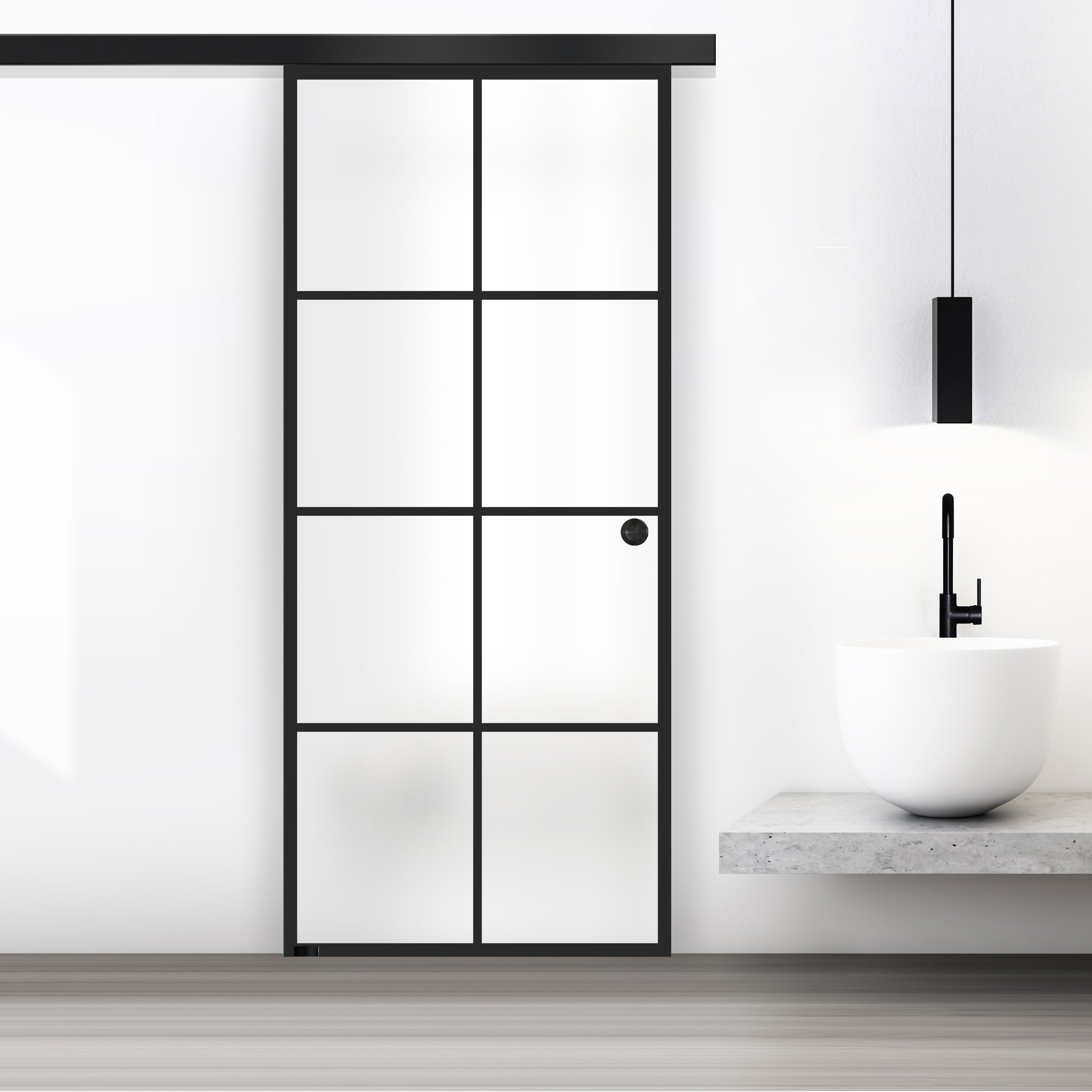 Usa sticla glisanta, Usa sticla interioara #Mat