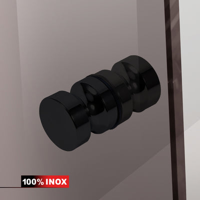 Cabine de douche avec porte battante #Bronze