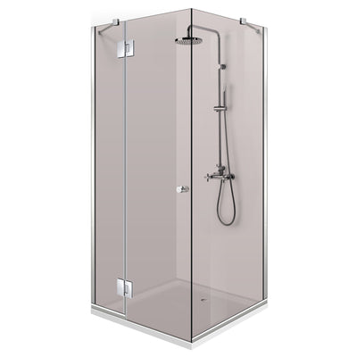 Cabina dus cu 3 elemente cu usa batanta