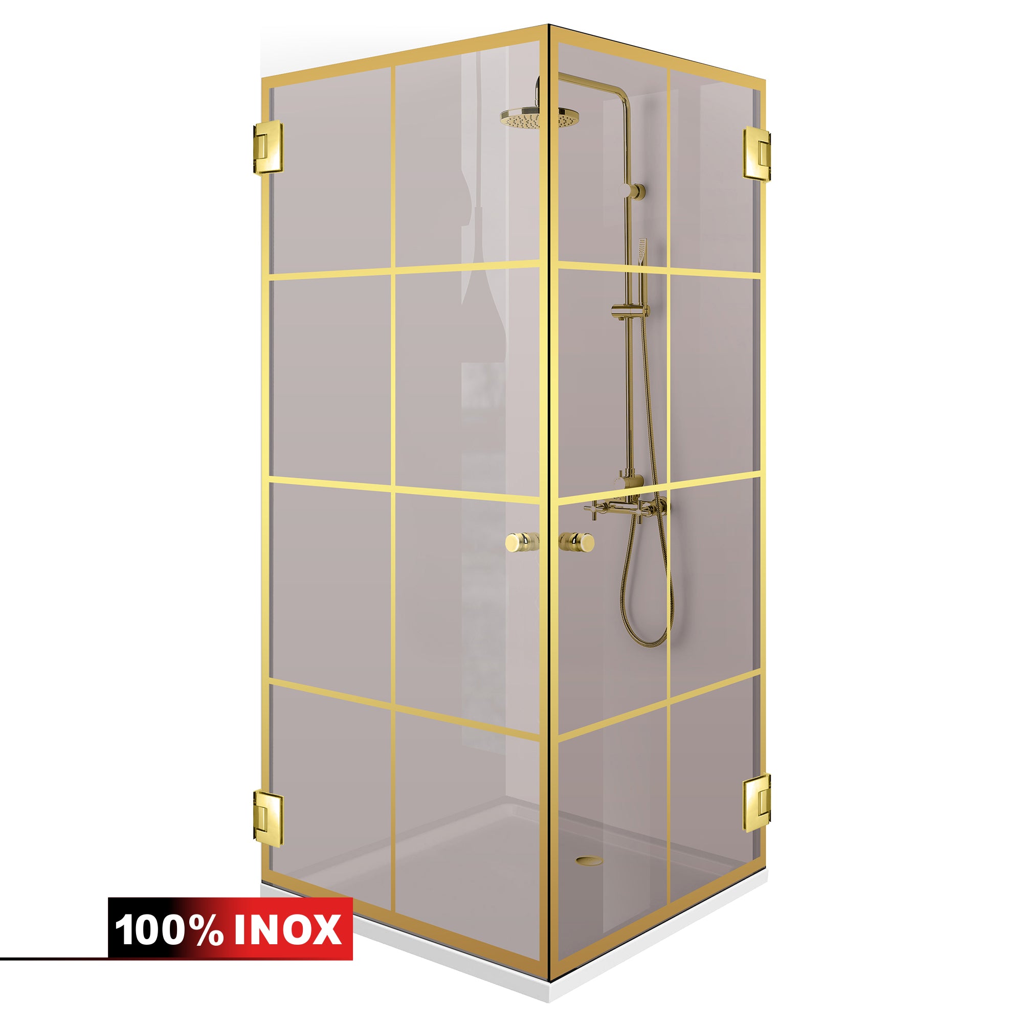Cabina dus cu usa batanta #Bronz