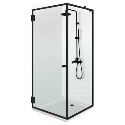 Shower enclosure with swing door #Clear