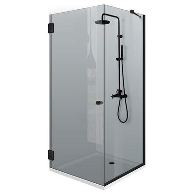 Cabine de douche avec porte battante #Gris
