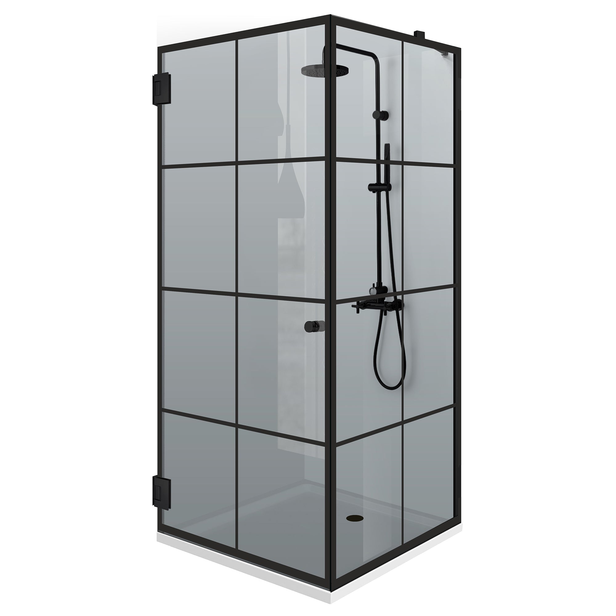 Cabina dus cu usa batanta #Gri
