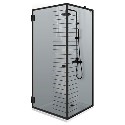 Shower enclosure with swing door #Grey