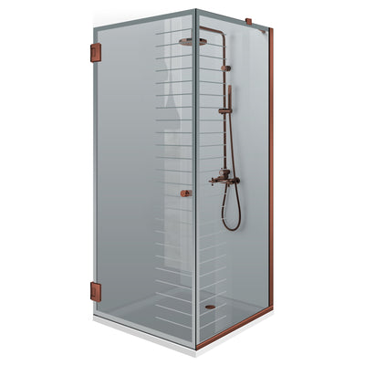 Cabina dus cu usa batanta #Gri