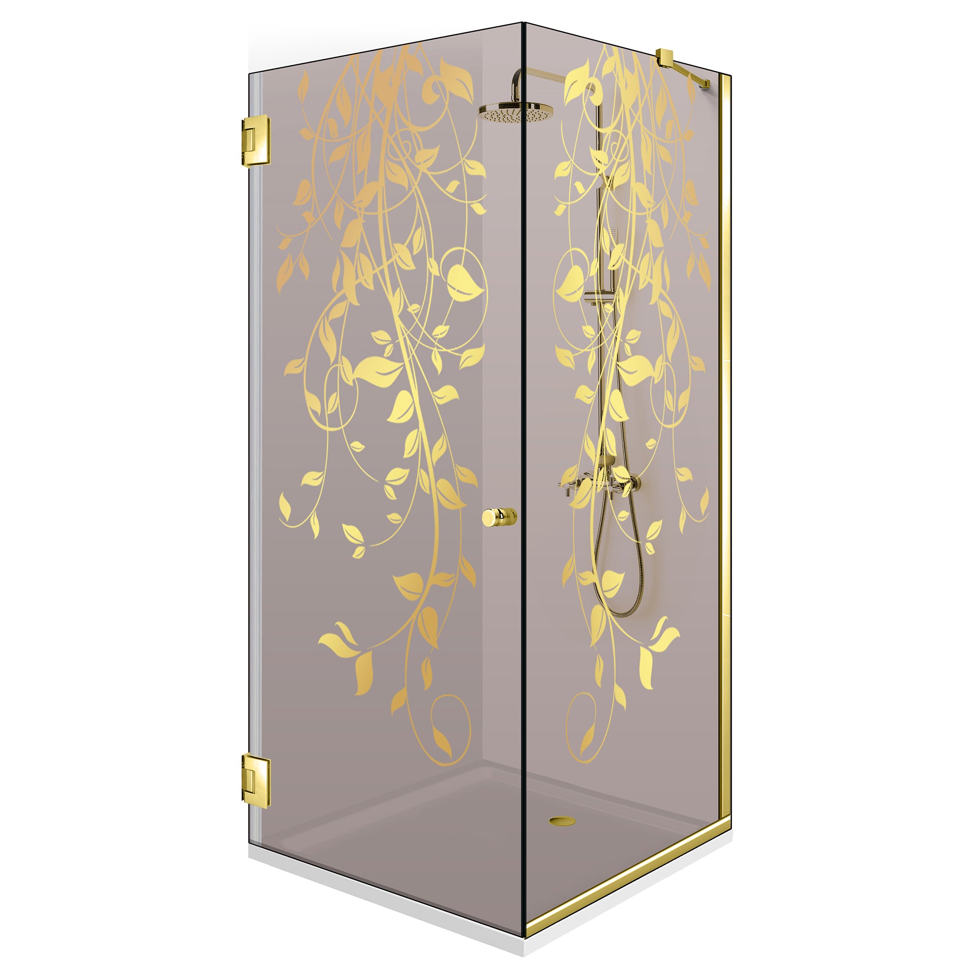 Cabina dus cu usa batanta #Bronz