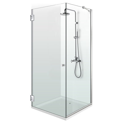 Cabine de douche avec porte battante #Clair