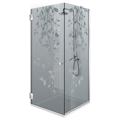 Shower enclosure with swing door #Grey