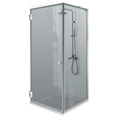 Shower enclosure with swing door #Grey