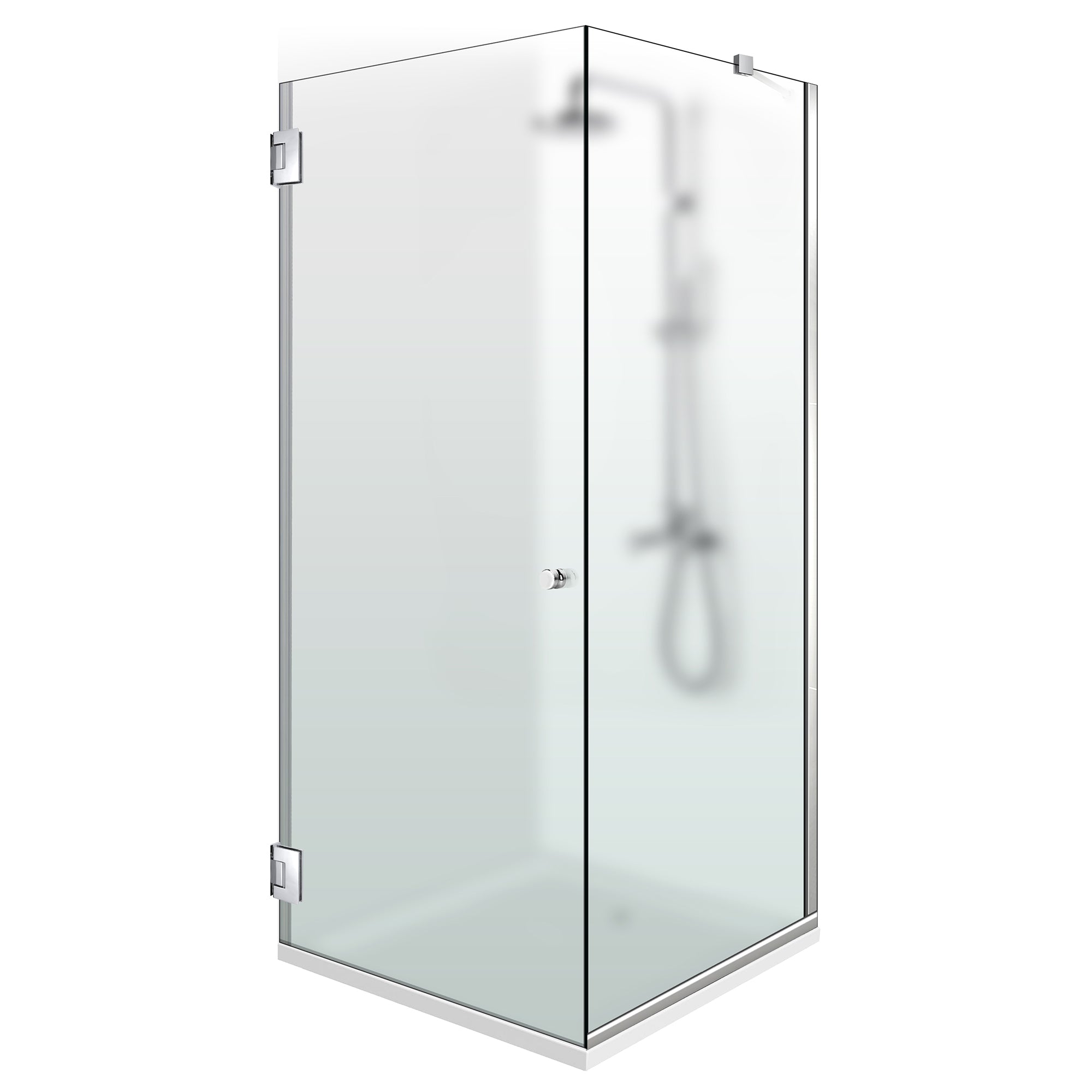 Cabine de douche avec porte battante #Dépoli