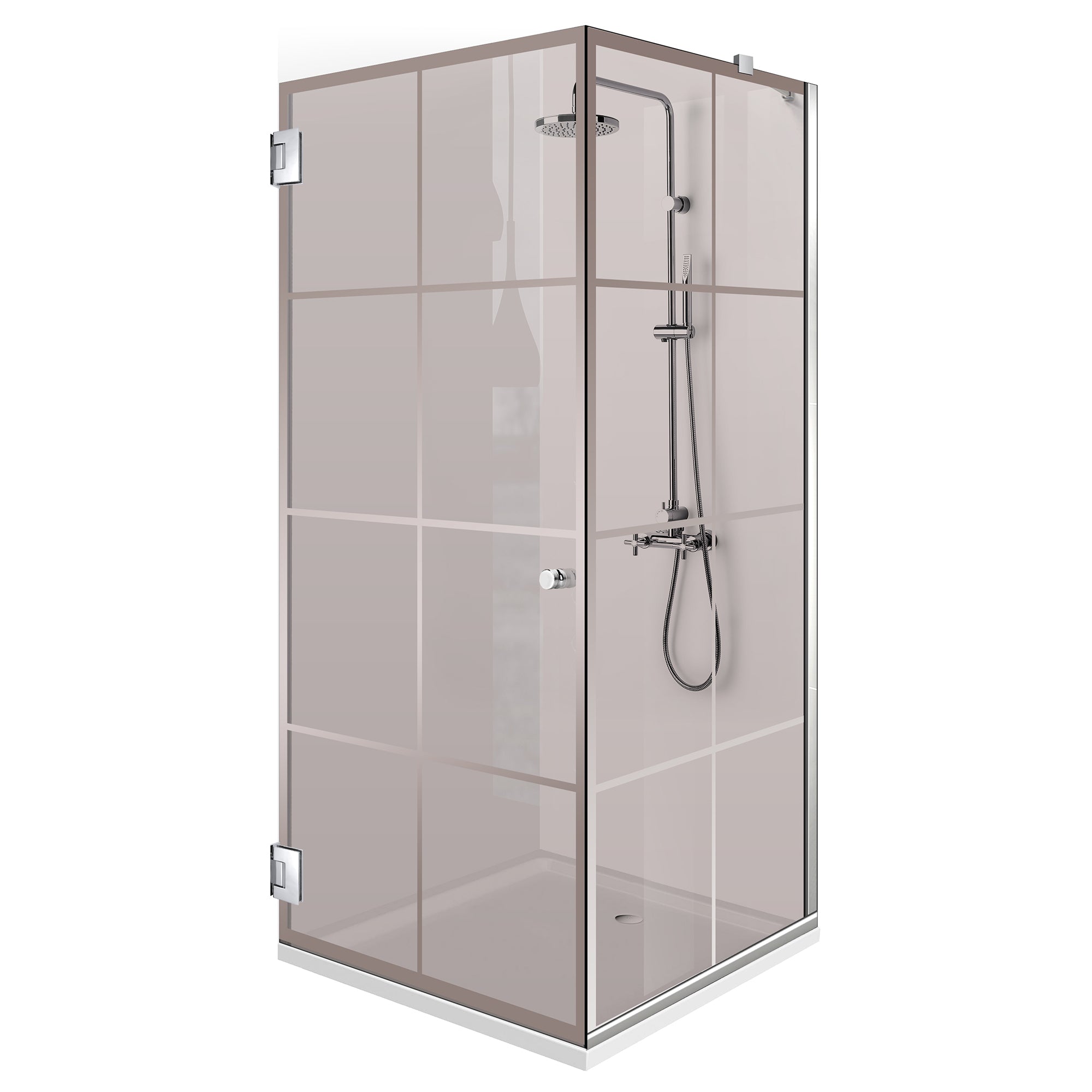 Cabina dus cu usa batanta #Bronz