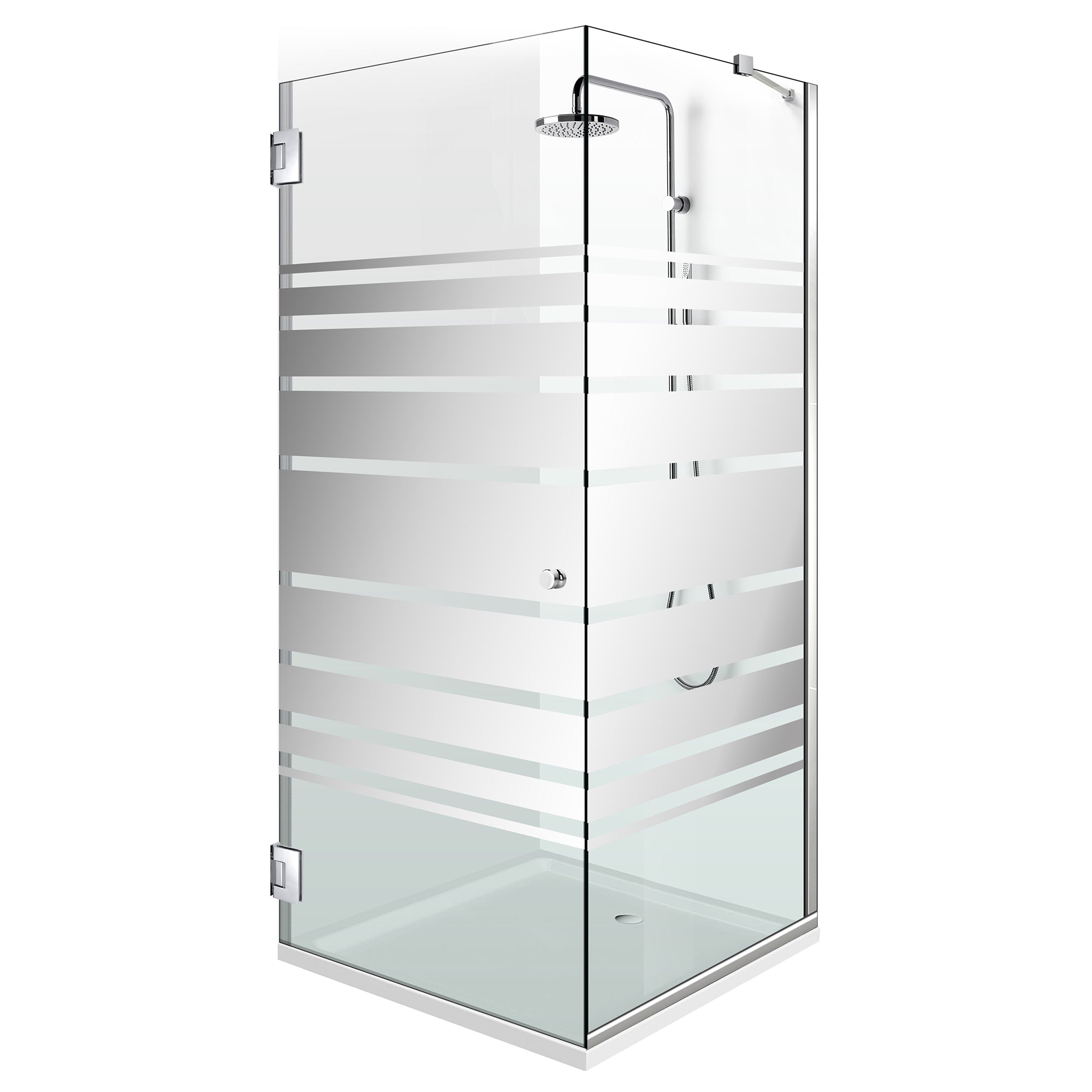 Shower enclosure with swing door #Clear