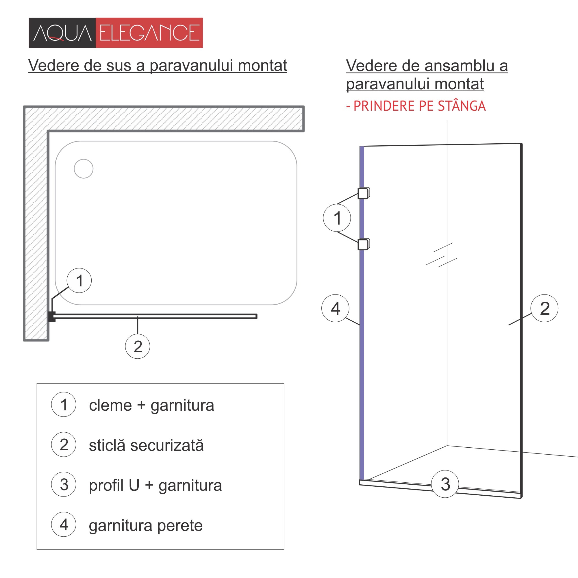 Shower Screens Walk-in, Stainless steel shower wall, gold #Bronze