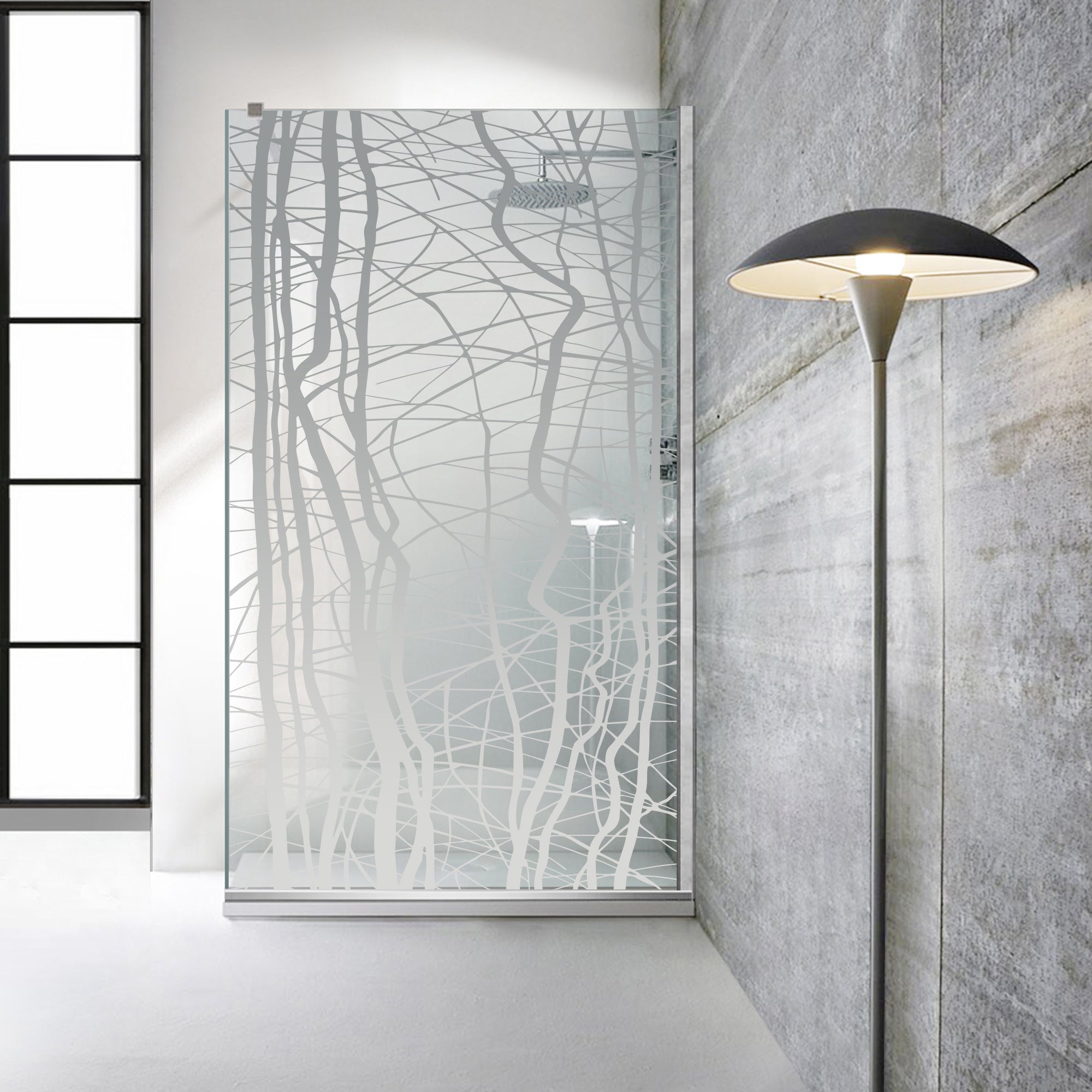Paravan dus Walk-in, Perete dus  Inox, #Clara #Víztiszta
