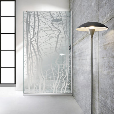 Paravan dus Walk-in, Perete dus  Inox, #Clara #Víztiszta
