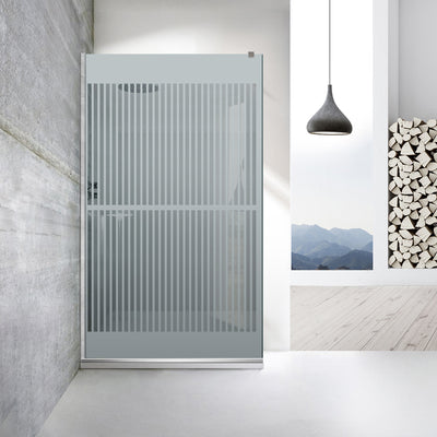 Paravan dus Walk-in, Perete dus  Inox, #Gri #Szürke